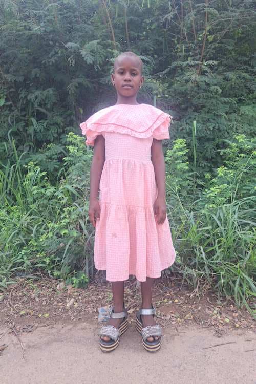 An unsponsored girl named Franka from Ghana who lives in an AIDS-affected area and has waited 384 days for a sponsor.