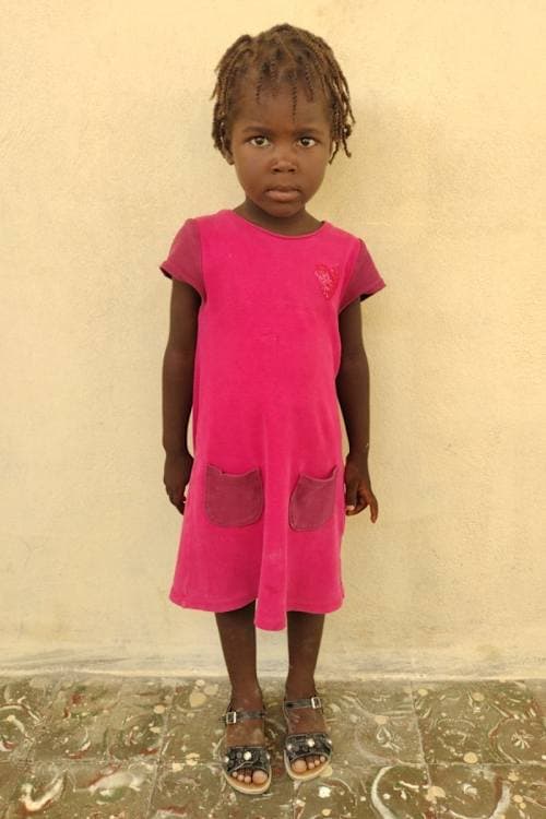 An unsponsored girl named Daisha from Haiti who is vulnerable to exploitation and has waited 483 days for a sponsor.