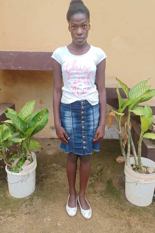 An unsponsored girl named Youvlie from Haiti who is vulnerable to exploitation and has waited 596 days for a sponsor.