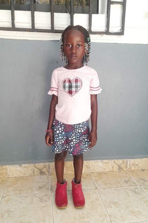 An unsponsored girl named Chrisnailove from Haiti who is vulnerable to exploitation and has waited 232 days for a sponsor.