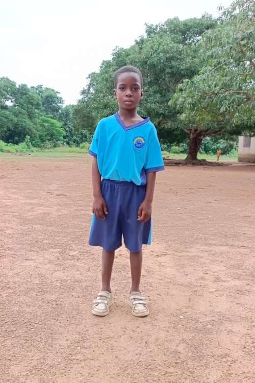 An unsponsored boy named Dewe from Ghana who lives in an AIDS-affected area and has waited 485 days for a sponsor.