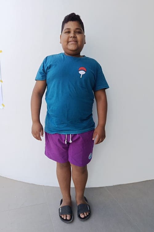 An unsponsored boy named Antony from Brazil who has waited 24 days for a sponsor.