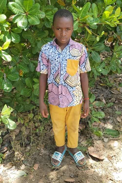 An unsponsored boy named Kabirou from Togo who lives in an AIDS-affected area, is vulnerable to exploitation and has waited 442 days for a sponsor.