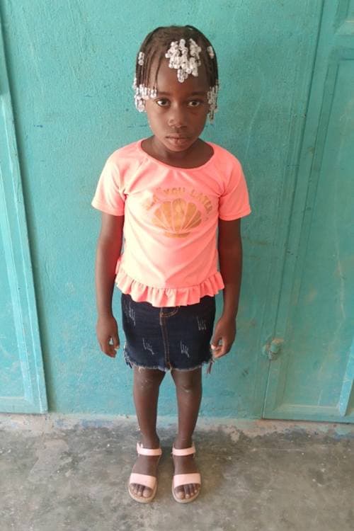 An unsponsored girl named Naica from Haiti who is vulnerable to exploitation and has waited 861 days for a sponsor.