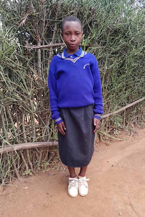 An unsponsored girl named Kevine from Rwanda who lives in an AIDS-affected area, is vulnerable to exploitation and has waited 554 days for a sponsor.