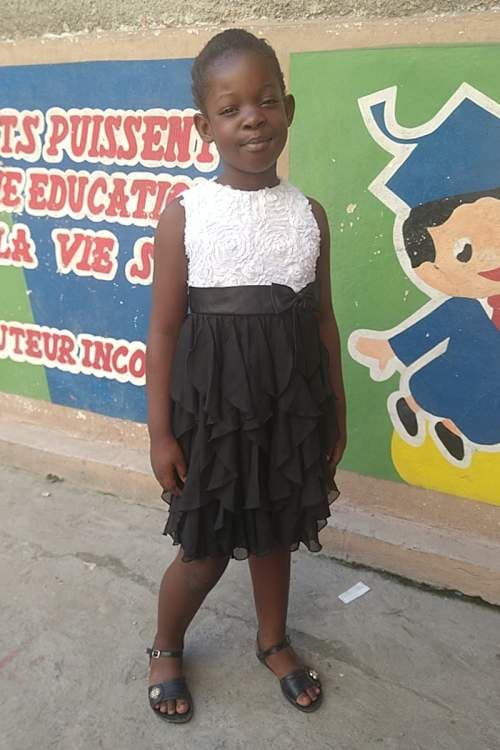 An unsponsored girl named Bidedjana from Haiti who is vulnerable to exploitation and has waited 823 days for a sponsor.