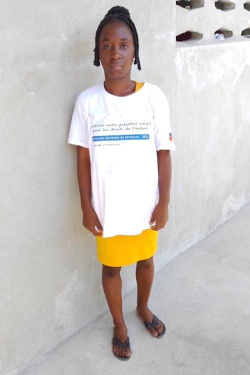 An unsponsored girl named Shlonise from Haiti who is vulnerable to exploitation and has waited 429 days for a sponsor.