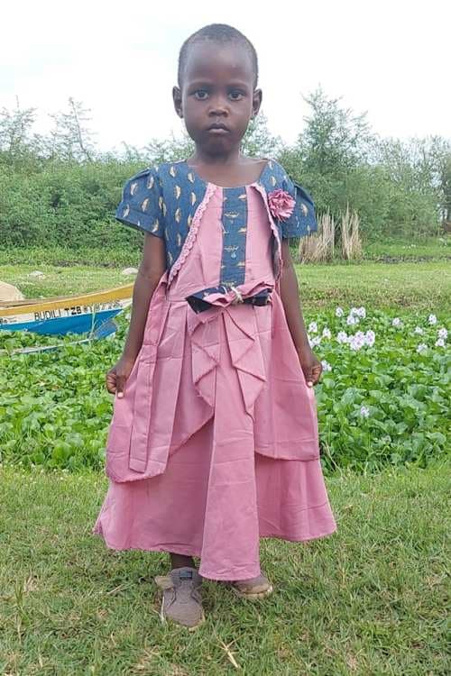 An unsponsored girl named Bertha from Tanzania who lives in an AIDS-affected area, is vulnerable to exploitation and has waited 500 days for a sponsor.