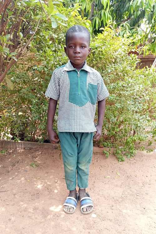 An unsponsored boy named Josephate from Burkina Faso who lives in an AIDS-affected area, is vulnerable to exploitation and has waited 473 days for a sponsor.