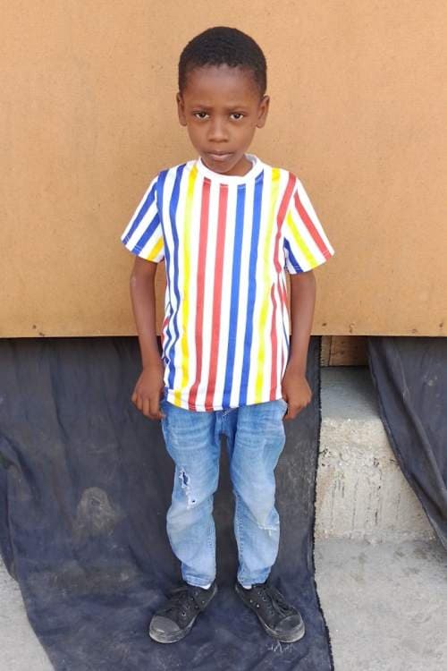 An unsponsored boy named Trump from Haiti who is vulnerable to exploitation and has waited 826 days for a sponsor.
