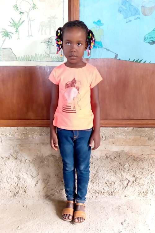 An unsponsored girl named Anaika from Haiti who is vulnerable to exploitation and has waited 489 days for a sponsor.