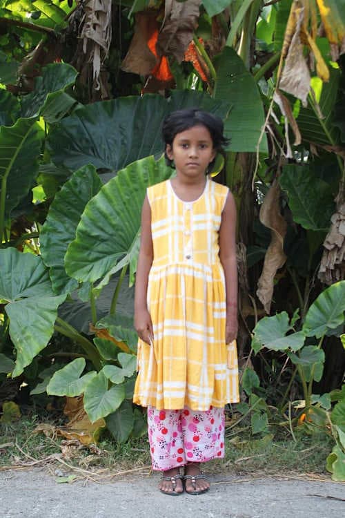 An unsponsored girl named Dola from Bangladesh who is vulnerable to exploitation and has waited 472 days for a sponsor.