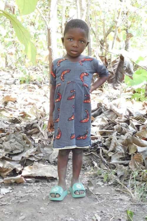 An unsponsored girl named Vivi from Togo who lives in an AIDS-affected area, is vulnerable to exploitation and has waited 257 days for a sponsor.