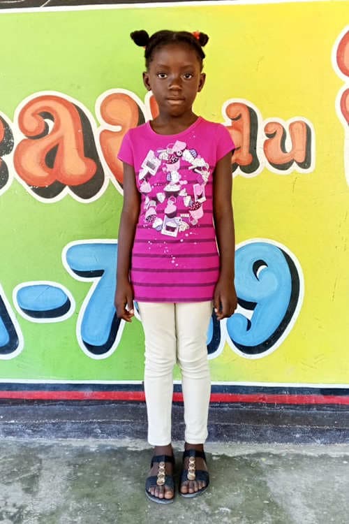 An unsponsored girl named Chichi from Haiti who is vulnerable to exploitation and has waited 800 days for a sponsor.