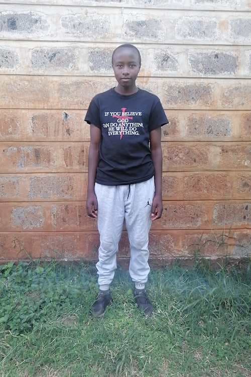 An unsponsored boy named Praise from Kenya who lives in an AIDS-affected area and has waited 480 days for a sponsor.