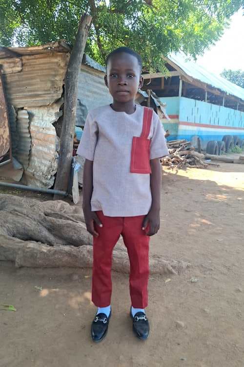 An unsponsored boy named Ranford Junior from Ghana who lives in an AIDS-affected area and has waited 364 days for a sponsor.