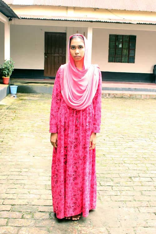 An unsponsored girl named Mim from Bangladesh who is vulnerable to exploitation and has waited 120 days for a sponsor.