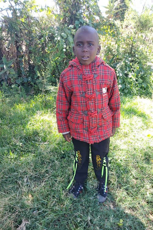An unsponsored boy named Sialala from Kenya who lives in an AIDS-affected area and has waited 773 days for a sponsor.