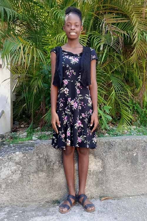 An unsponsored girl named Dieunise from Haiti who is vulnerable to exploitation and has waited 623 days for a sponsor.