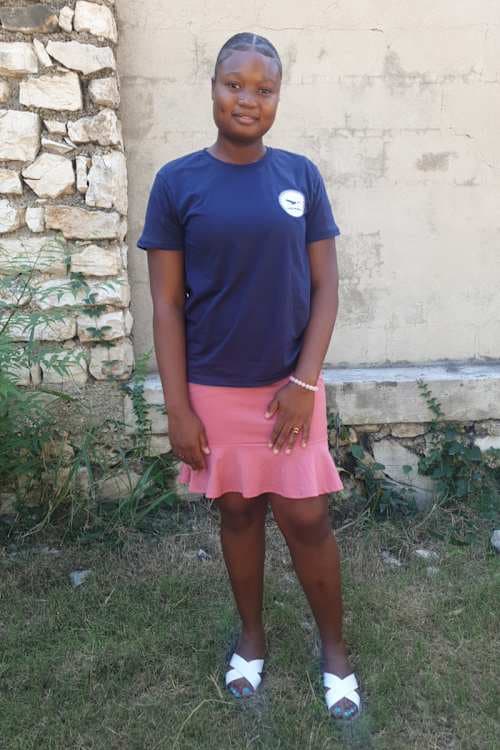 An unsponsored girl named Jodiana from Haiti who is vulnerable to exploitation and has waited 649 days for a sponsor.