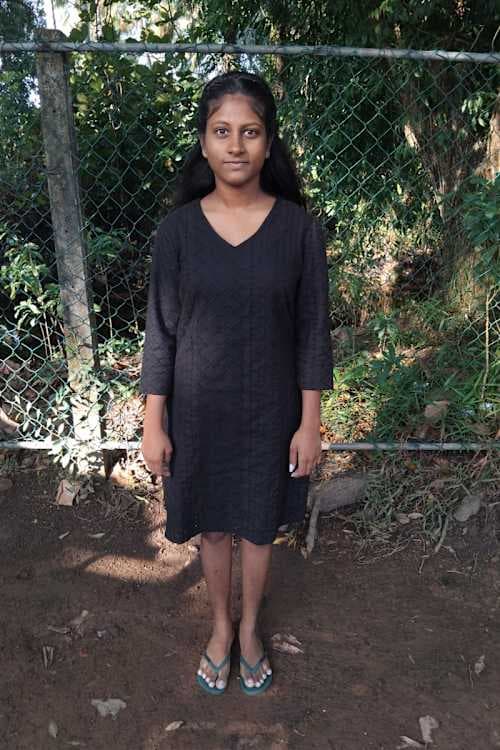 An unsponsored girl named Akila from Sri Lanka who has waited 290 days for a sponsor.