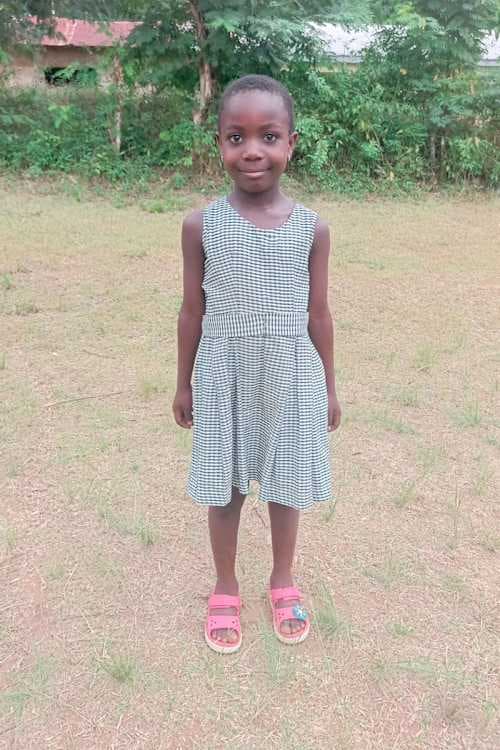 An unsponsored girl named Linda from Ghana who lives in an AIDS-affected area and has waited 353 days for a sponsor.