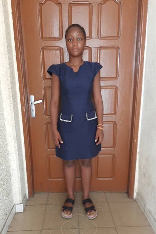 An unsponsored girl named Enyonam from Togo who lives in an AIDS-affected area, is vulnerable to exploitation and has waited 422 days for a sponsor.