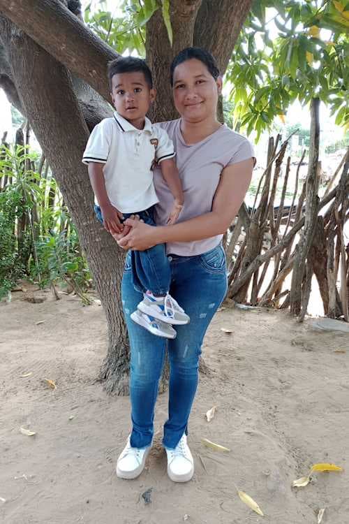 An unsponsored boy named Thiago from Colombia who has waited 69 days for a sponsor.