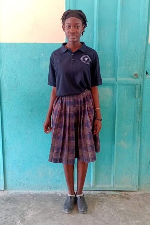 An unsponsored girl named Laurie from Haiti who is vulnerable to exploitation and has waited 668 days for a sponsor.