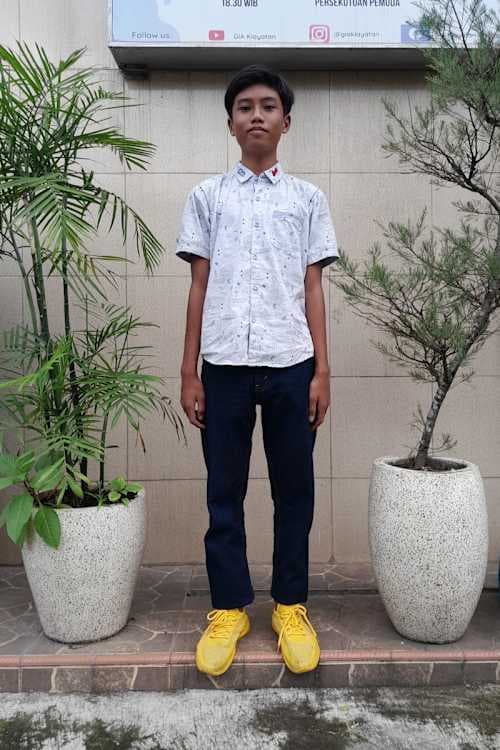 An unsponsored boy named Dito from Indonesia who has waited 540 days for a sponsor.