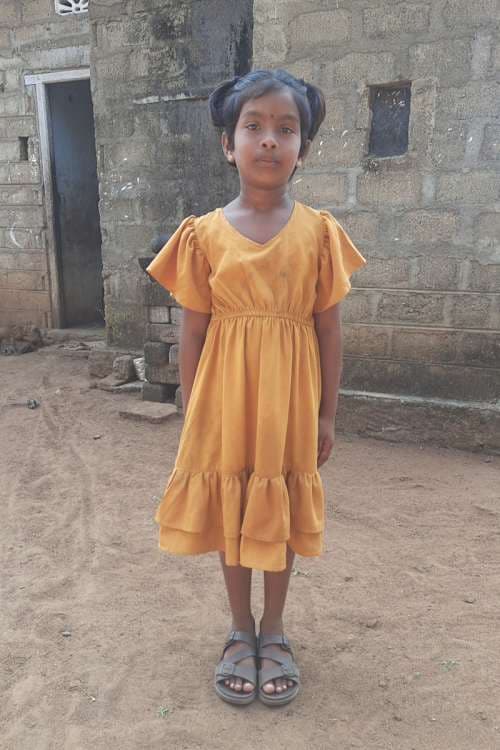 An unsponsored girl named Baby from Sri Lanka who has waited 472 days for a sponsor.