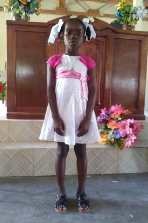 An unsponsored girl named Ferlandia from Haiti who is vulnerable to exploitation and has waited 174 days for a sponsor.