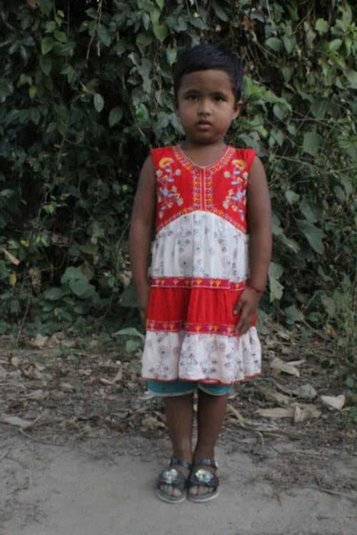 An unsponsored girl named Debsinha from Bangladesh who is vulnerable to exploitation and has waited 490 days for a sponsor.
