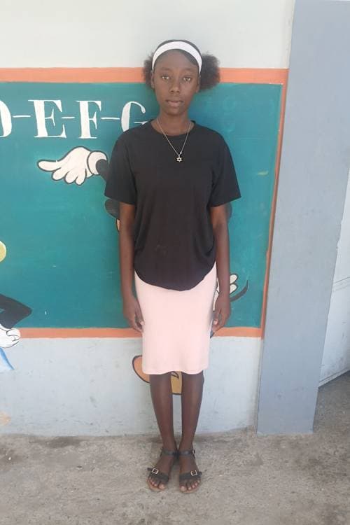 An unsponsored girl named Nana from Haiti who is vulnerable to exploitation and has waited 387 days for a sponsor.