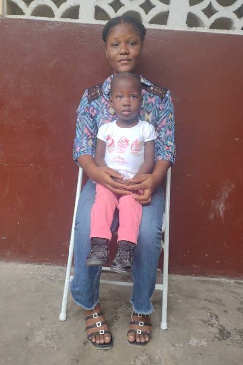 An unsponsored girl named Mickaela from Haiti who is vulnerable to exploitation and has waited 617 days for a sponsor.