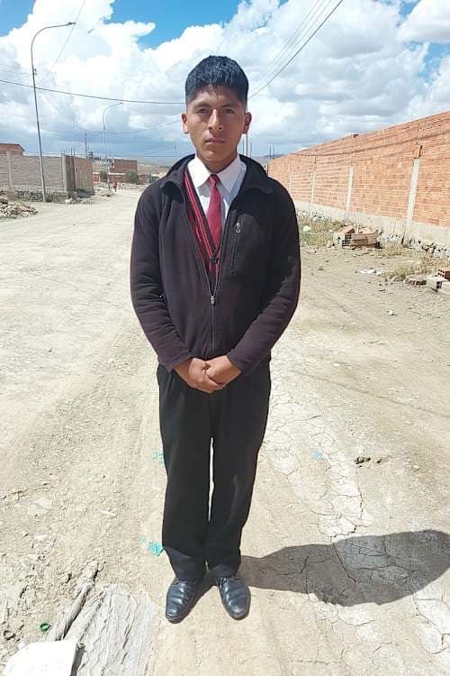 An unsponsored boy named Elias from Bolivia who has waited 540 days for a sponsor.