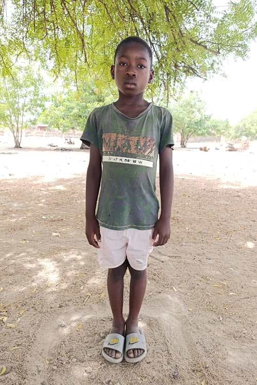 An unsponsored boy named Juste from Burkina Faso who lives in an AIDS-affected area, is vulnerable to exploitation and has waited 624 days for a sponsor.