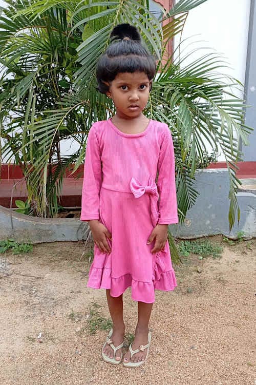 An unsponsored girl named Semira from Sri Lanka who has waited 482 days for a sponsor.