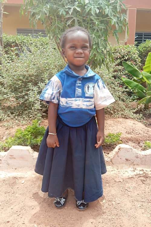An unsponsored girl named Faustine from Burkina Faso who lives in an AIDS-affected area, is vulnerable to exploitation and has waited 594 days for a sponsor.