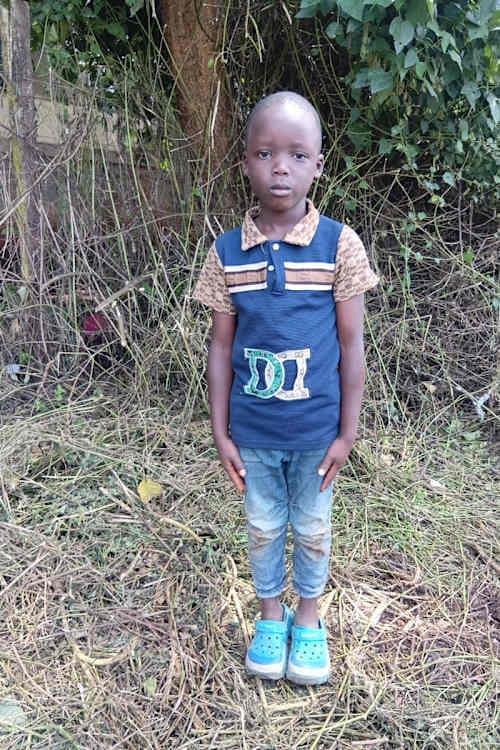 An unsponsored boy named Gidi from Kenya who lives in an AIDS-affected area and has waited 463 days for a sponsor.