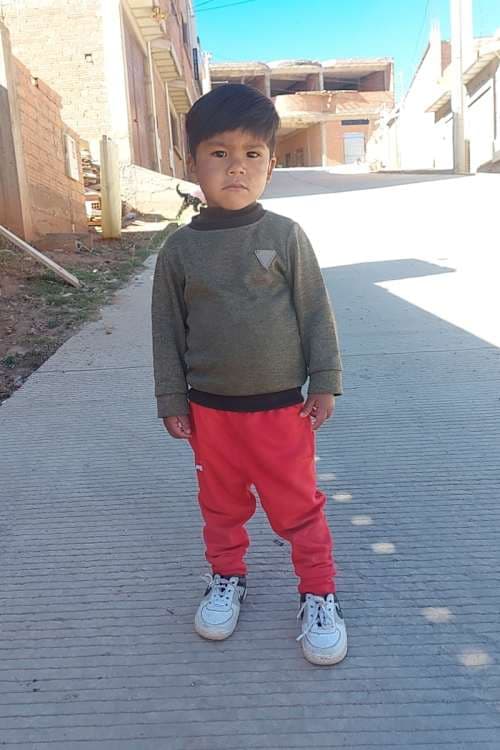 An unsponsored boy named Gael from Bolivia who has waited 604 days for a sponsor.