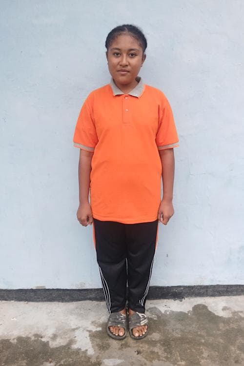 An unsponsored girl named Krisma from Indonesia who has waited 302 days for a sponsor.