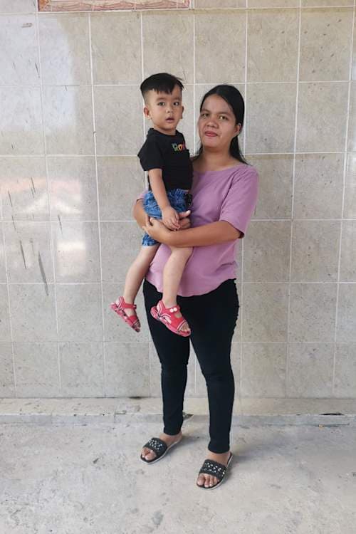 An unsponsored boy named Daron from Indonesia who has waited 608 days for a sponsor.