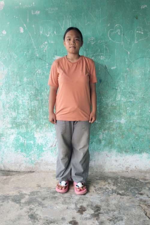 An unsponsored girl named Jilsi from Indonesia who has waited 500 days for a sponsor.