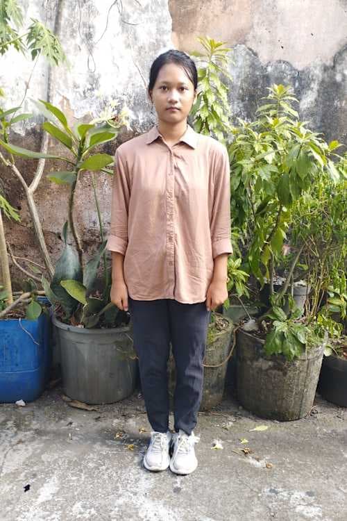 An unsponsored girl named Agafia from Indonesia who has waited 287 days for a sponsor.