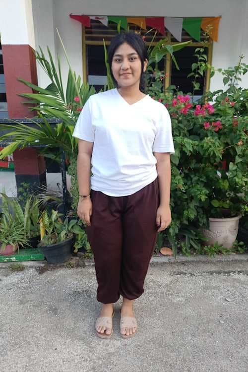 An unsponsored girl named Nona from Indonesia who has waited 9 days for a sponsor.