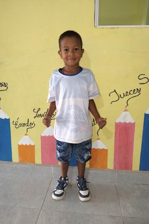 An unsponsored boy named Keller from Colombia who has waited 618 days for a sponsor.