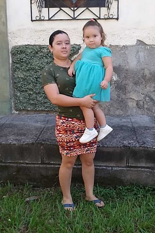 An unsponsored girl named Krissia from El Salvador who has waited 587 days for a sponsor.