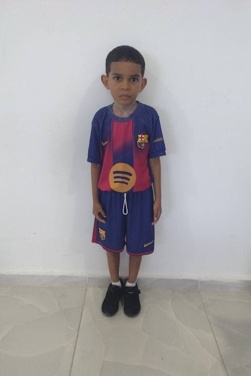 An unsponsored boy named Jesus from Colombia who has waited 591 days for a sponsor.
