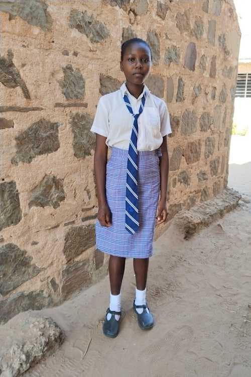 An unsponsored girl named Grace from Kenya who lives in an AIDS-affected area and has waited 660 days for a sponsor.